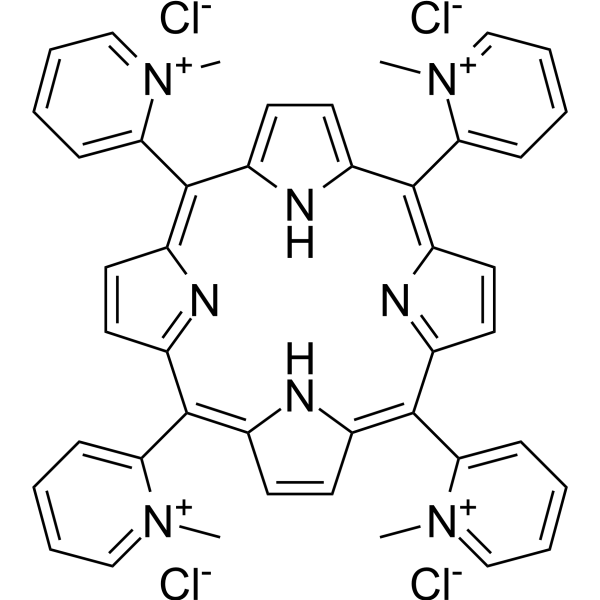 H2TMpyP-2 chloride (Tetrakis(2-N-methylpyridyl)porphine chloride) 129051-18-9